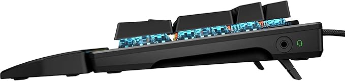 HP Pavilion Gaming Keyboard 800 Anti-Ghosting Function with Rollover To N Buttons, Switch with Mechanical Greetech Blue, Dedicated LED for Each Button,Black