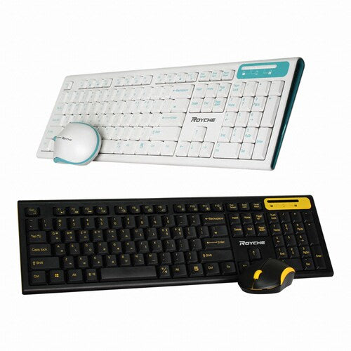 Royche  Wireless Ultra Slim Keyboard and Rounding Fancy Mouse Combo