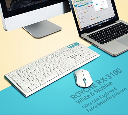 Royche  Wireless Ultra Slim Keyboard and Rounding Fancy Mouse Combo