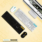 Royche  Wireless Ultra Slim Keyboard and Rounding Fancy Mouse Combo