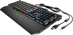 HP Pavilion Gaming Keyboard 800 Anti-Ghosting Function with Rollover To N Buttons, Switch with Mechanical Greetech Blue, Dedicated LED for Each Button,Black