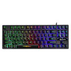 LENOVO GK-10 USB Wired  Gaming Keyboard 98 Keys RGB Rainbow  Ergonomic Gaming Keyboard (Black&White)