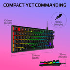 HyperX Alloy Origins Core TKL Mechanical Gaming Keyboard  Blue Clicky Switches