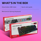 HyperX Alloy Origins Core TKL Mechanical Gaming Keyboard  Blue Clicky Switches