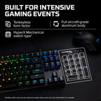 HyperX Alloy Origins Core TKL Mechanical Gaming Keyboard  Blue Clicky Switches