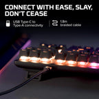 HyperX Alloy Origins Core TKL Mechanical Gaming Keyboard  Blue Clicky Switches