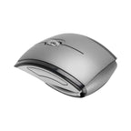 Foldable Optical Arc 2.4G Wireless Mouse-Black and Silver