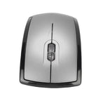 Foldable Optical Arc 2.4G Wireless Mouse-Black and Silver