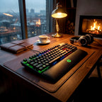 HP Pavilion Gaming Keyboard 800 Anti-Ghosting Function with Rollover To N Buttons, Switch with Mechanical Greetech Blue, Dedicated LED for Each Button,Black