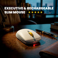 Hush Vibe Slim Wireless Mouse - Silent & Rechargeable