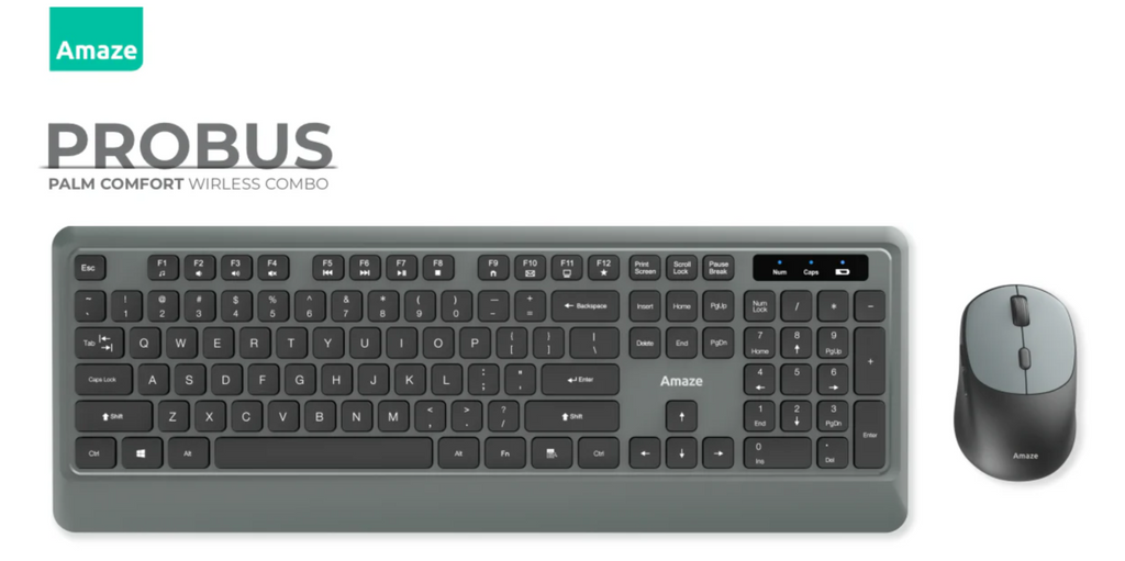 Probus Palm Comfort Wireless Keyboard & Mouse Combo | A745
