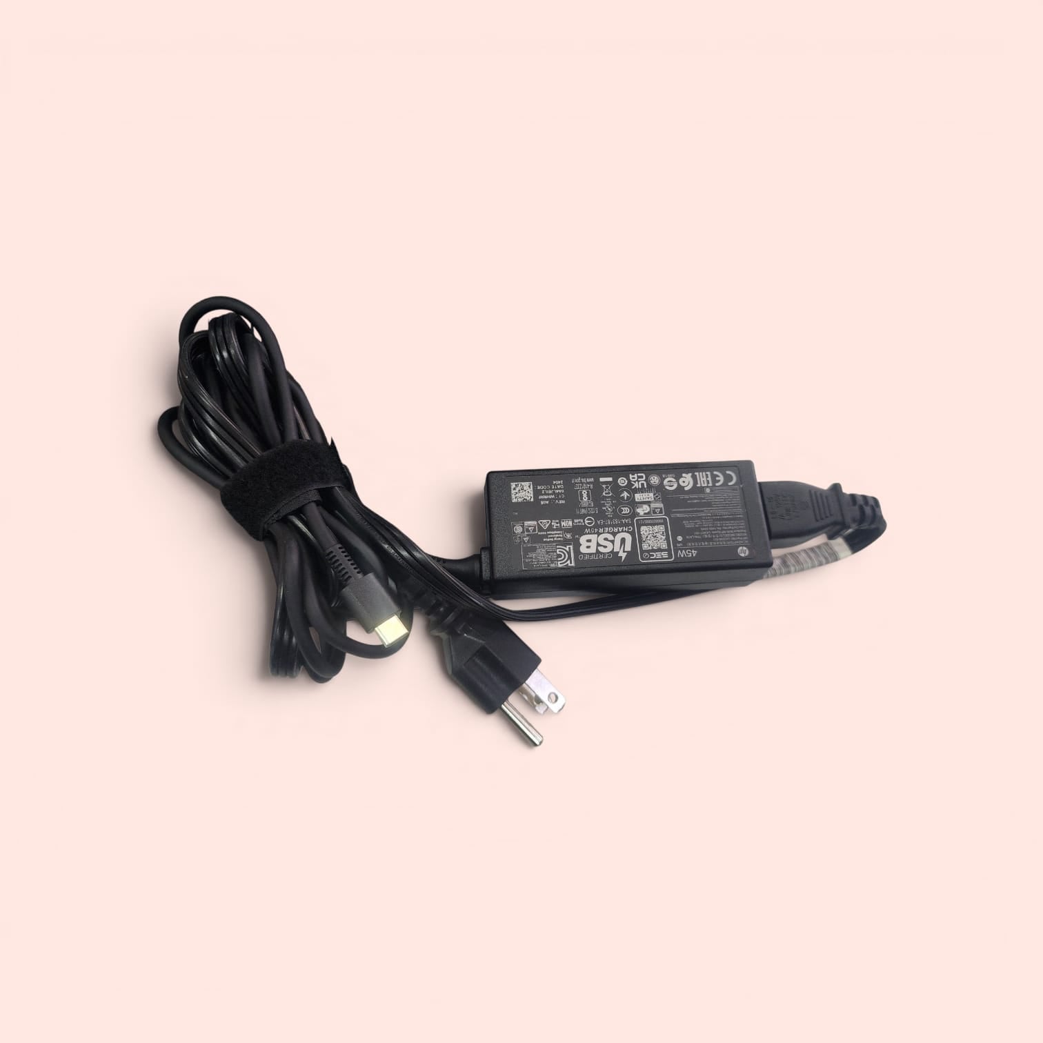 Original HP Charger 45 Watt USB-C, AC Adapter (Includes 1.5m Power Cord)