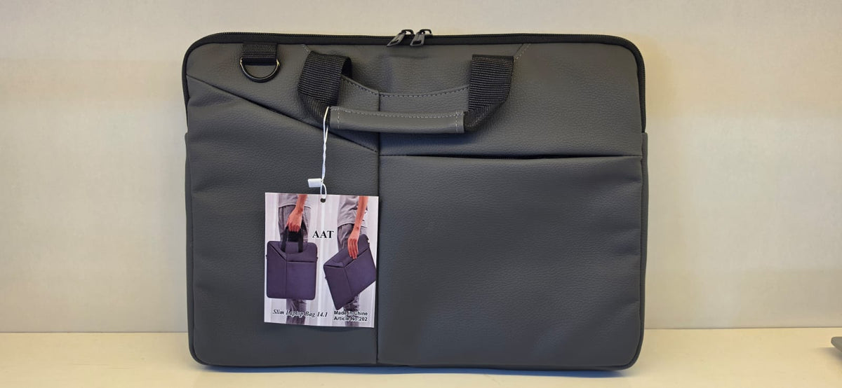 14-inch Executive (Synthetic Leather) Carrying Case Grey