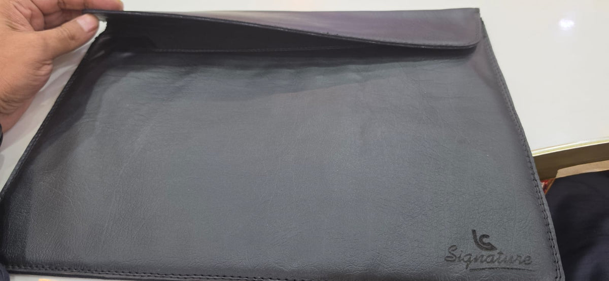**Laptop Channel Signature™ 14-Inch Premium Magnetic Laptop Sleeve | Luxury Synthetic Edition**