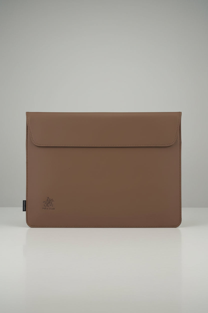 Premium Quality Polo Club Leather Laptop Sleeve (14-Inch). MAGNET